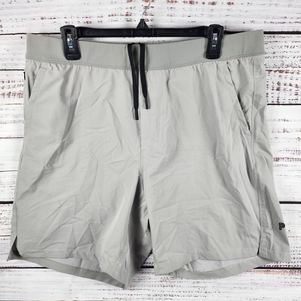 Public Rec Work to Play Shorts 38 Regular Light Grey Lined Performance